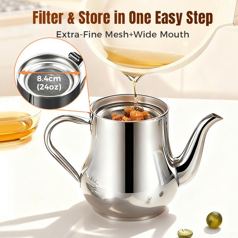š„Limited-Time Promotionš„Stainless Steel Oil Filter Pot