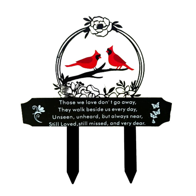 Metal Cemetery Memorial Stake