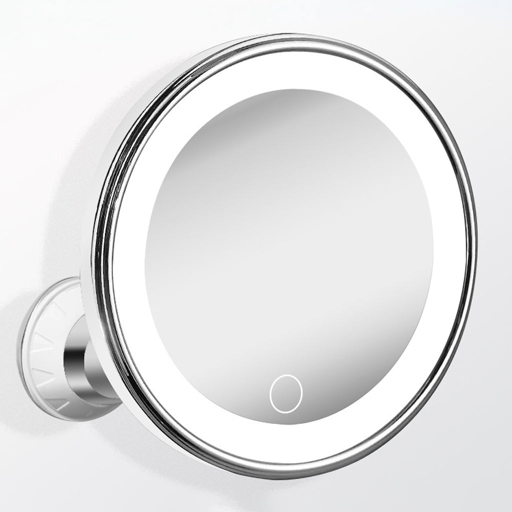 ๐10x Magnifying Makeup Mirror with LED Light and Suction Cup โ Perfect for Flawless Makeup and Skincare ๐โจ