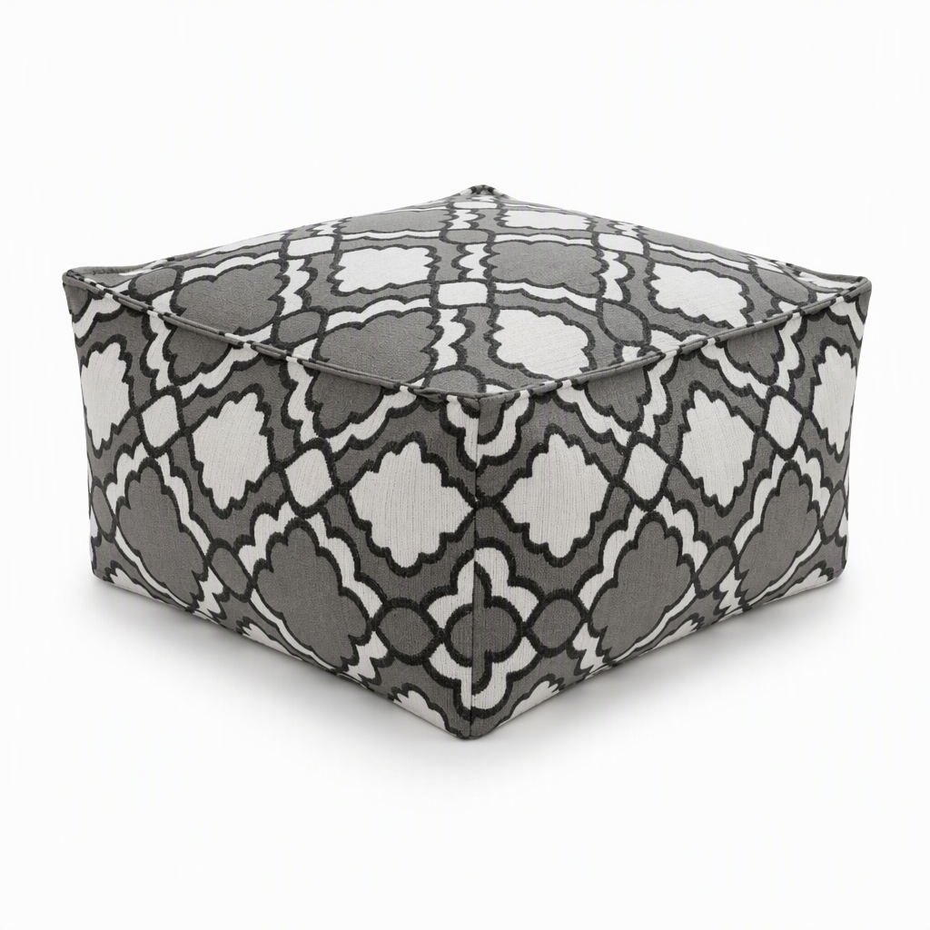๐๏ธ๐งถ Boho Storage Ottoman Pouf Cover โ fill with clothes & blankets, supports 220 lbs, washable canvas. Tidy & cosy! ๐ โ