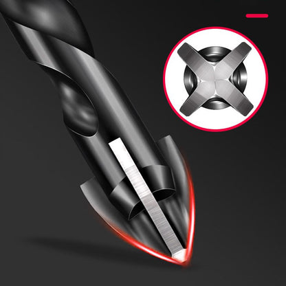 Hexagonal Shank Cross Alloy Ceramic Four-edged Drill Bit