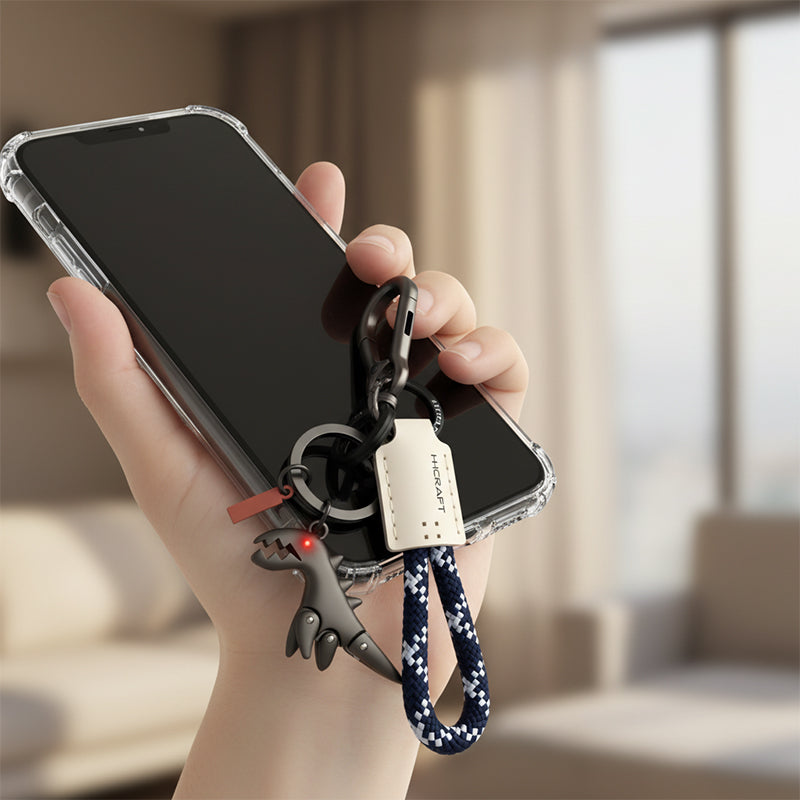 Aluminum Alloy Dinosaur Charm Paired with a Hand-woven Bracelet🔥