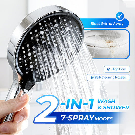🚿High-Pressure Rainfall Shower Head - 360° Adjustable Angle, Easy-Clean Nozzles & Universal Fit for Refreshing Showers
