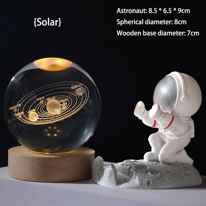 💞50K+ SOLD!💫🌌 Bring the Galaxy into Your Room. 3D Crystal Ball Night Light – 50% OFF! ✨🌙