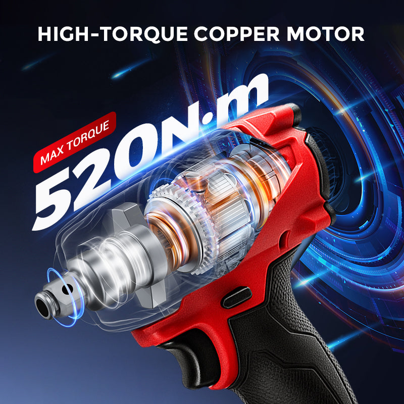 Powerful Electric Wrench with Long-Lasting Battery