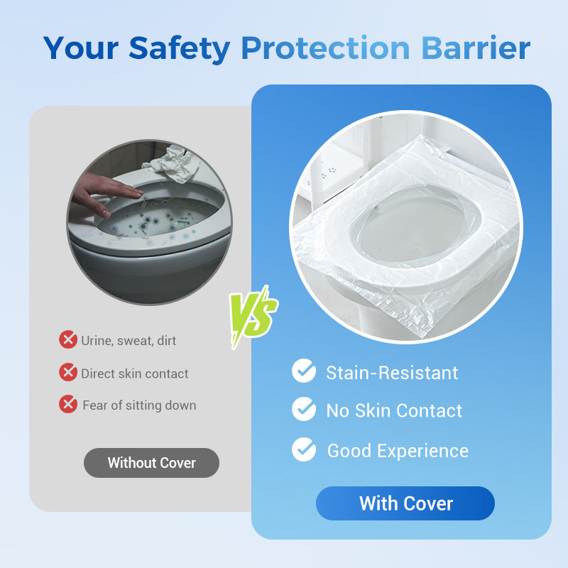 🎁2025 Hot Sale🎁💥 Disposable Plastic Toilet Seat Cover - No Worry Of Public Toilet Anymore👋