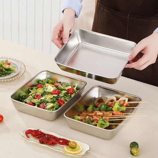 Stainless Steel Square Plate（50% OFF）