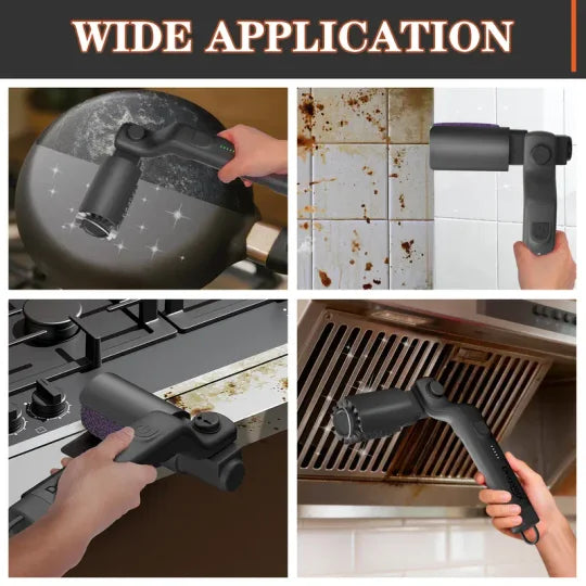 🍖 Cordless Electric BBQ Brush Cleaner – Deep Cleaning, Long Handle & Rechargeable 🔋