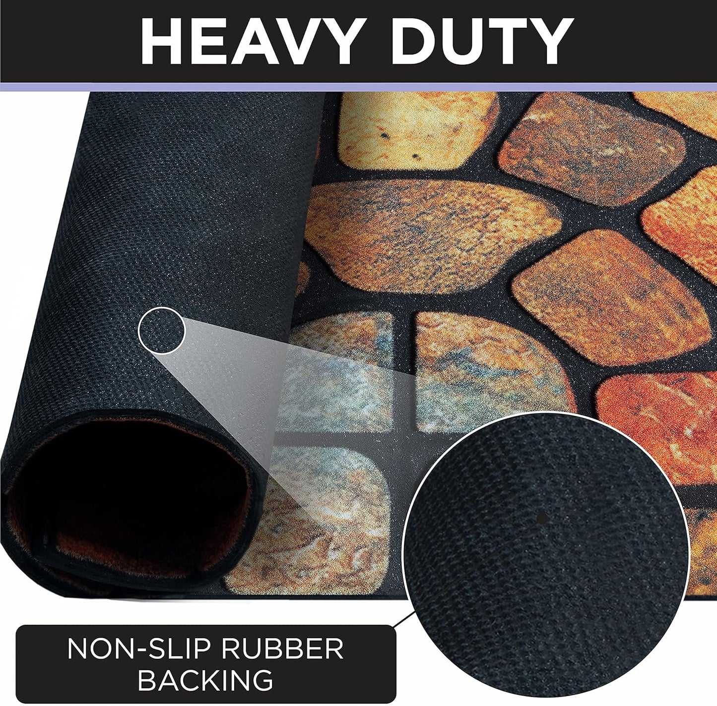 💖Boho Style Semicircular Door Mat - Non Slip Soft Floor Carpet