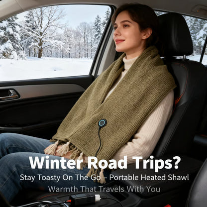 🔥Portable Heated Hooded Blanket Shawl