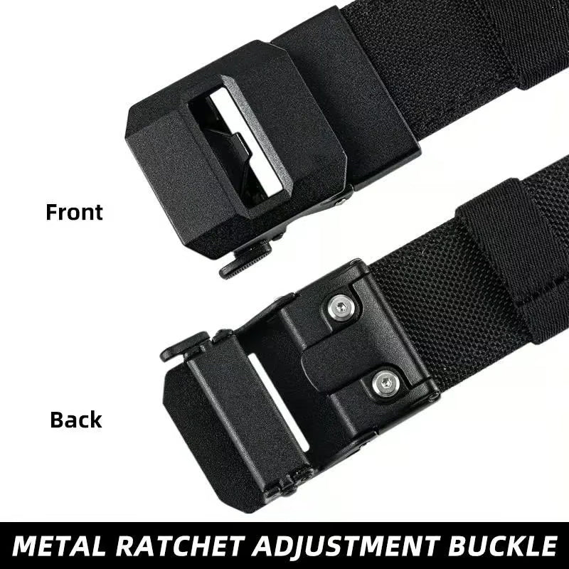 Automatic Buckle Stretch Nylon Belt For Men