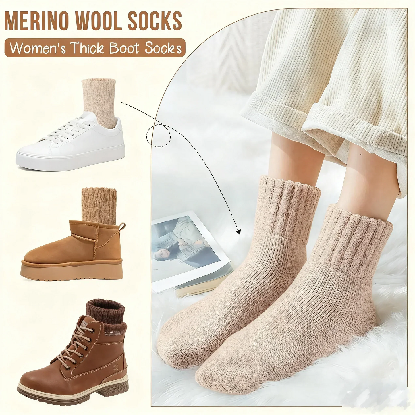 💖 Women's Solid Mid-calf Socks