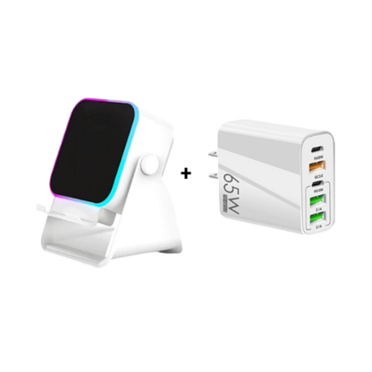 💎 5-IN-1 WIRELESS SPEAKER STAND! 💎 Induction Audio, Phone Holder & Ambient Light