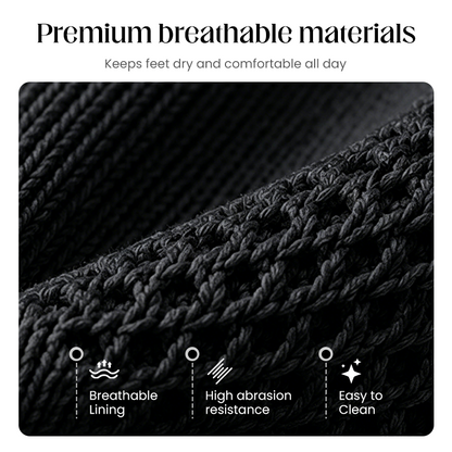 👟Breathable Knit Flats – Soft as clouds, anti‑slip sole. Walk for hours, feet stay cool & fresh. Your new favourite! 🌸✨