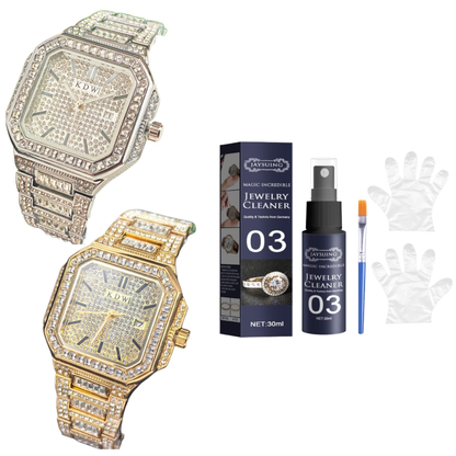 ✨Luxury Square Rhinestone Watch – Elegant Sparkle for Every Occasion✨