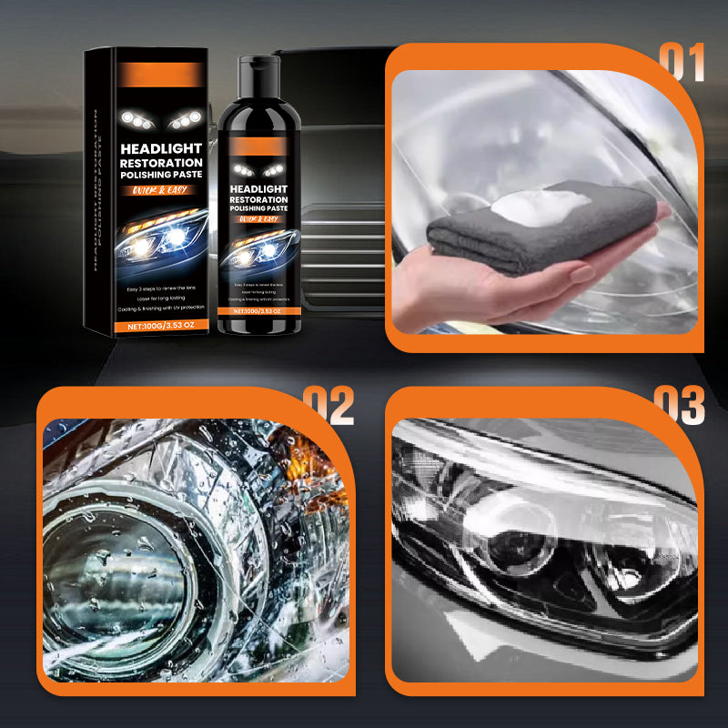 🚗Headlight Stain Remover & Polishing Paste