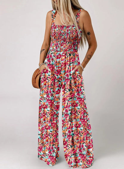🏖️Summer Hot Sale 🌼🎨Women’s Casual Print Sleeveless Overalls Jumpsuits