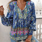 💖Women's Fashion Printed v-Neck Long Sleeve Shirt