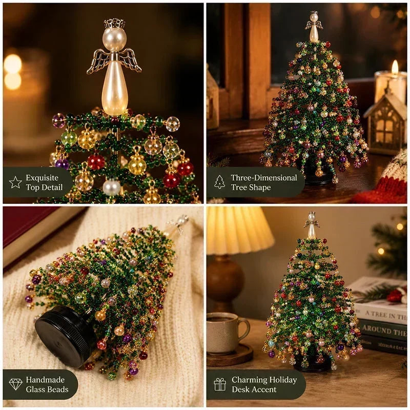 🎄✨ DIY Beaded Christmas Tree Kit – 🎅Create Your Own Sparkling Holiday Decoration