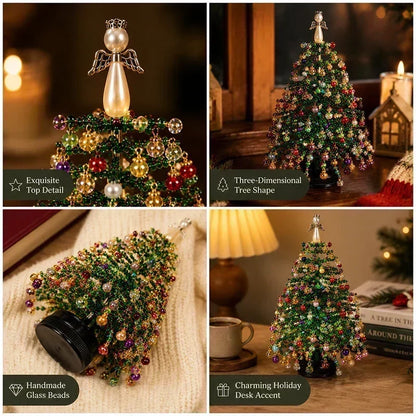 🎄✨ DIY Beaded Christmas Tree Kit – 🎅Create Your Own Sparkling Holiday Decoration