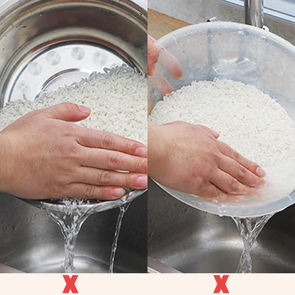 Multi-functional Cutting and Draining SUS 304 Bowl