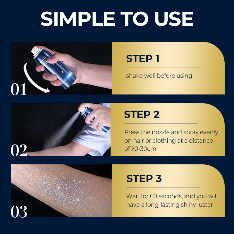🔥Long-Lasting Shiny Body Glitter Spray💎💃