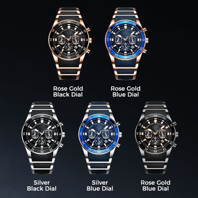 💎Men's Waterproof Multifunctional Quartz Watch