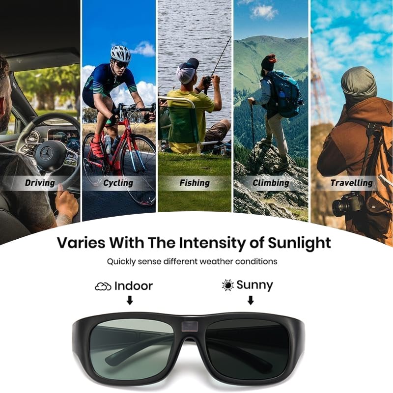🕶️Smart Photochromic Polarized Sunglasses