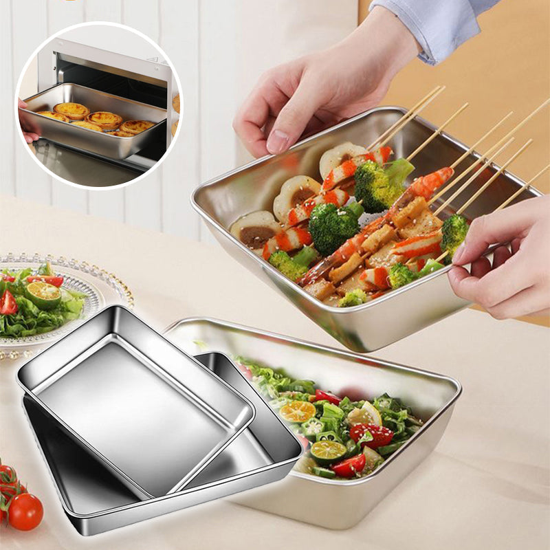 Stainless Steel Square Plate（50% OFF）