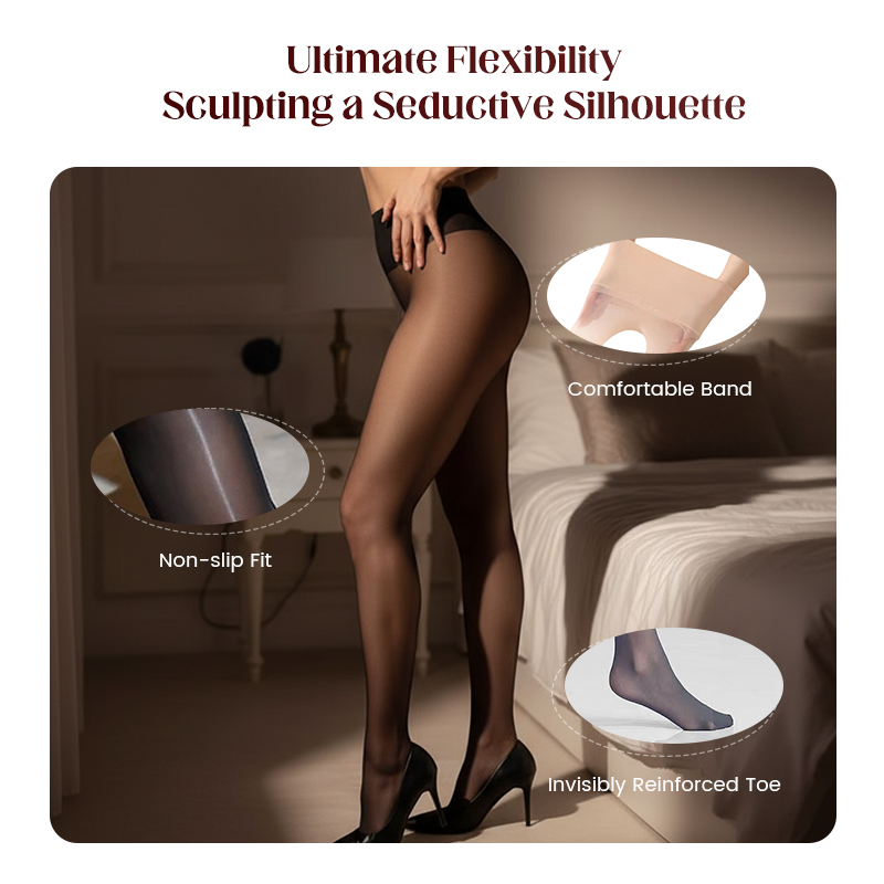 ✨Buy 1 Get 1 Free✨Shiny Sheer Tights for Women – Snag-Resistant & Non-Slip