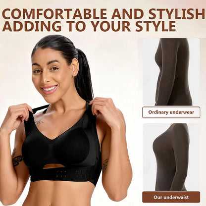 Women’s Beige Wireless Bra, Soft Breathable Non-removable Moulded Cups, Yoga Fitness Sportswear for Gym & Daily Training