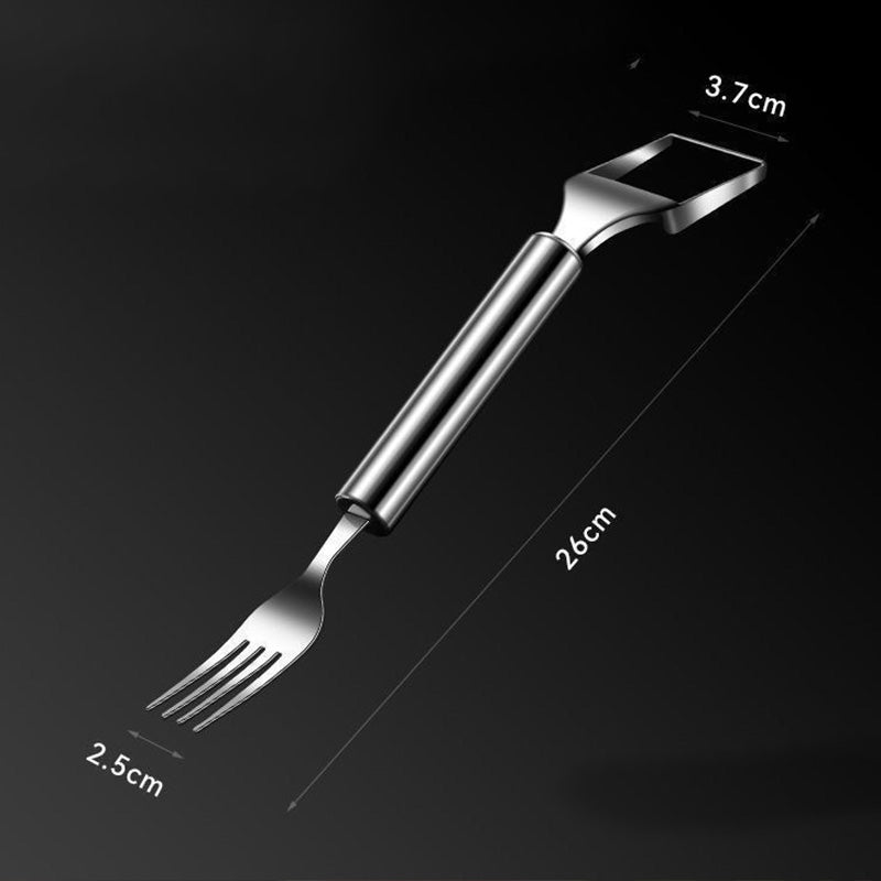 🍉2 in 1 Stainless Steel Fruit Cutter Fork Slicer