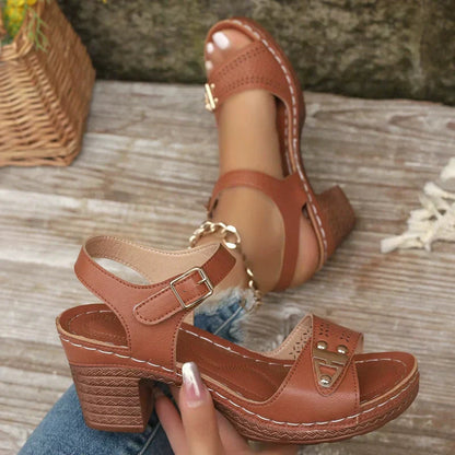 👡🥰 Women's Chunky Heel Sandals