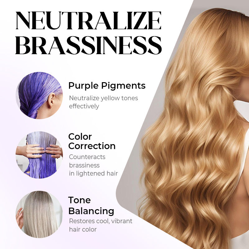 Anti-Yellowing Purple Hair Mask 💜 Say goodbye to Red Highlights! 💜