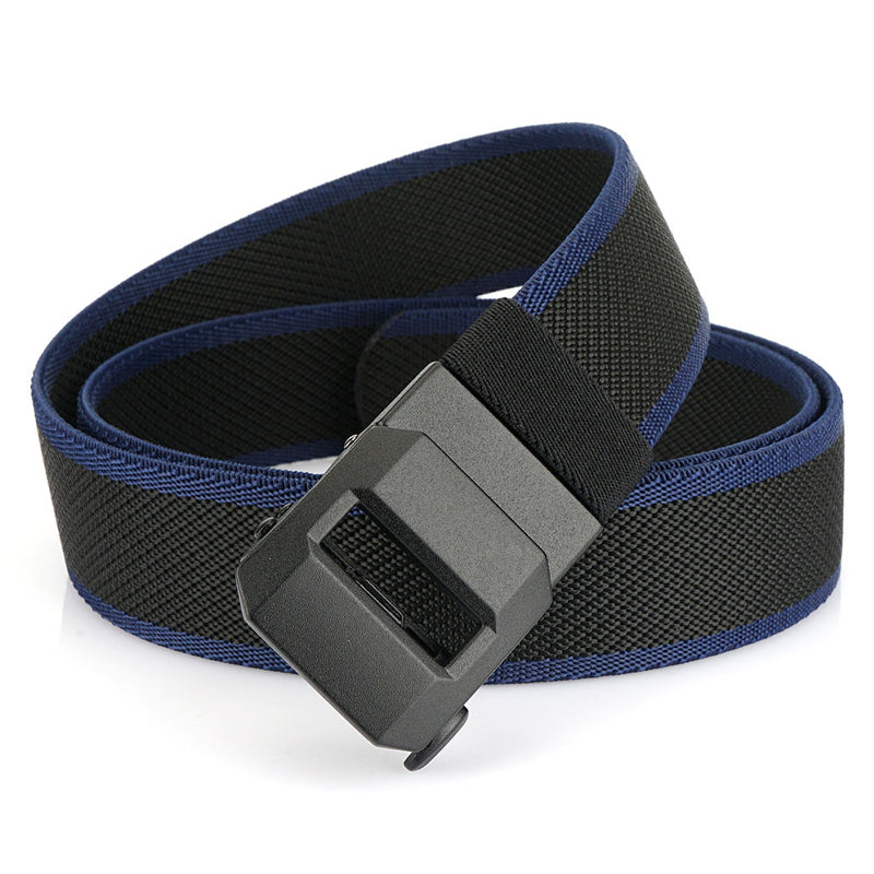 Automatic Buckle Stretch Nylon Belt For Men