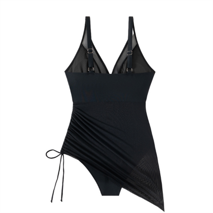 Women’s Sexy One-Piece Mesh Swim Dress