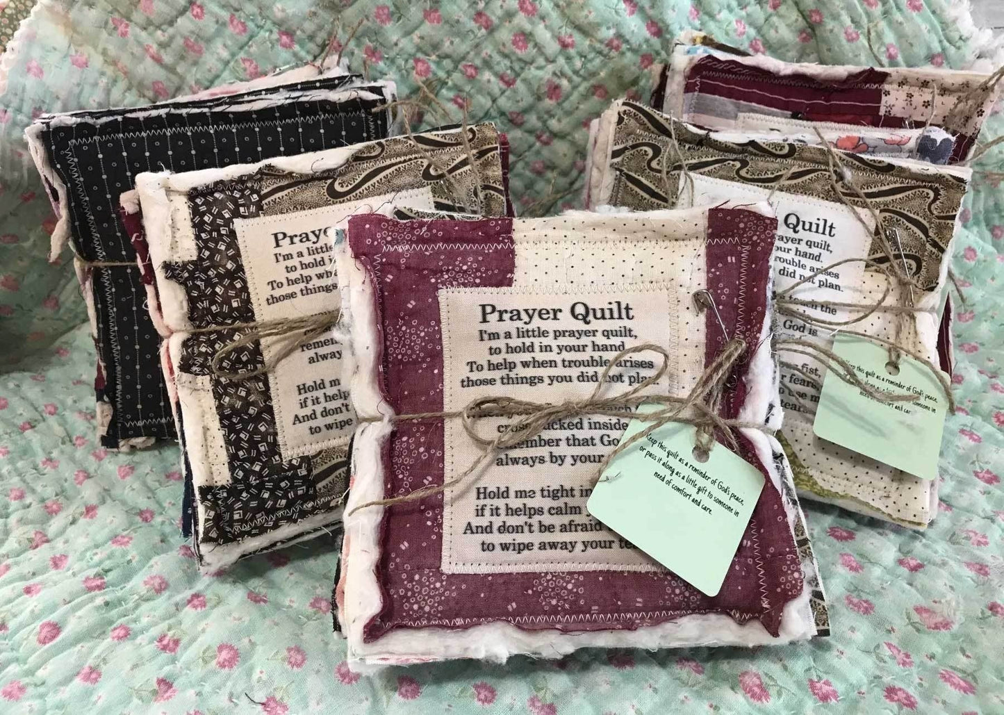 💜✝️Best Encouraged And Blessed Gift-Prayer Quilt With Cross Inside