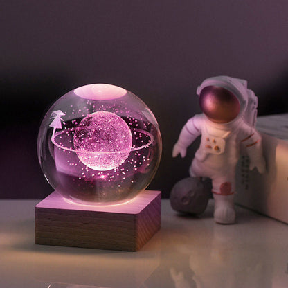 💞50K+ SOLD!💫🌌 Bring the Galaxy into Your Room. 3D Crystal Ball Night Light – 50% OFF! ✨🌙