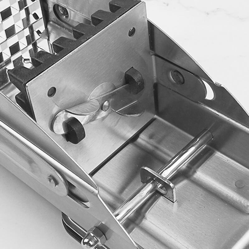 🥔Stainless Steel Potato & Vegetable Slicer | Strong Suction Base, One-Hand Operation ✨