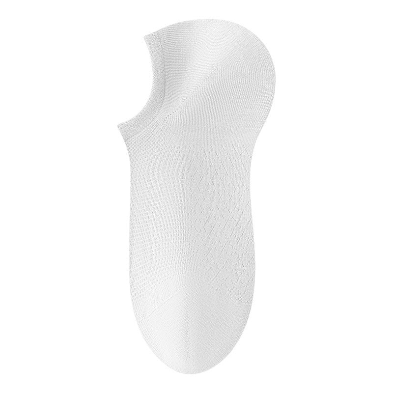 Men's Solid Color Mesh Breathable Socks