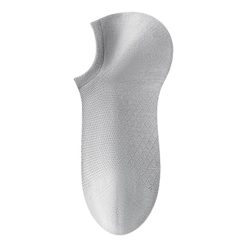 Men's Solid Color Mesh Breathable Socks