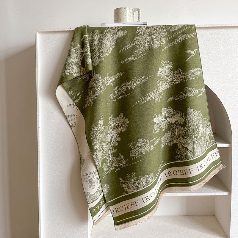 Artistic Patterned Warm Scarf