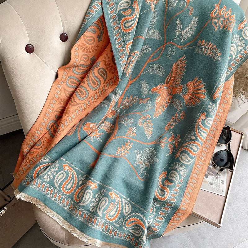 Artistic Patterned Warm Scarf