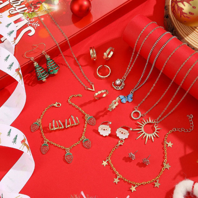 ✨🎄Christmas Sales 📿24PCS Christmas Jewelry Mystery Box