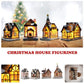 Miniature LED Lighted Christmas Village House