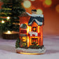 Miniature LED Lighted Christmas Village House