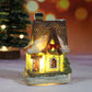 Miniature LED Lighted Christmas Village House