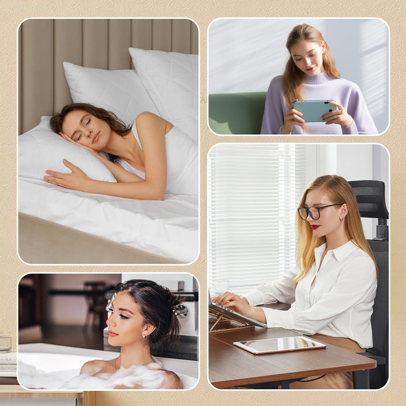 800W Wall Outlet Space Heater - Adjustable Thermostat with 4 Timer Settings & Overheat Protection for Office/Bedroom 🕒🌡️