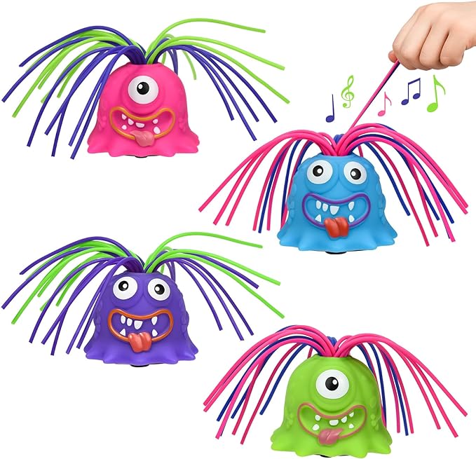 👾Hair Pulling Monster Stress Relief Toy - Stretchy Sensory Fidget Tool for Anxiety & Focus, Safe for Kids/Adults 🎯✨