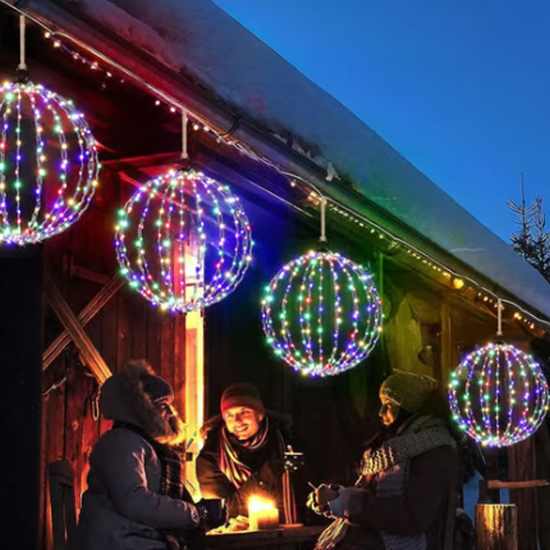 💡✨Hanging LED Sphere Light – 360° soft glow, collapsible & weatherproof. Perfect for patio, garden & holiday decor! 🌟🏠